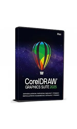 CorelDRAW Graphics Suite 2025 (Mac / 1 Device) (Lifetime License / Global)